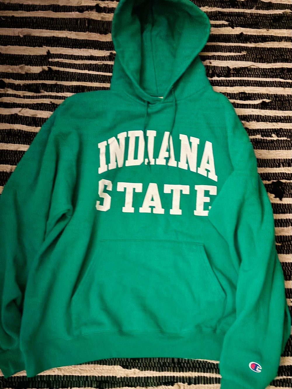 Champion Green Indiana State Pullover Hoodie